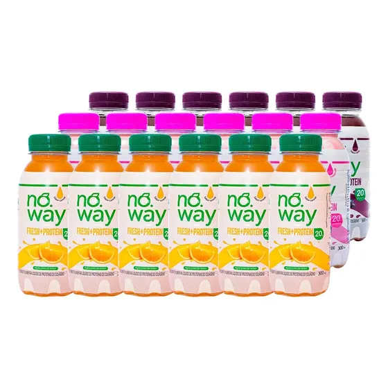 Noway Suco Com 20g Proteína 6un Laranja 6un Pink 6un Uva