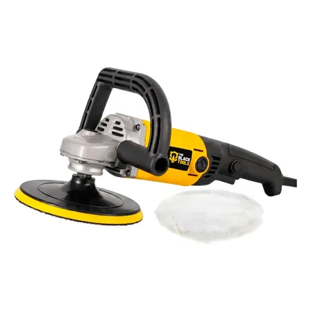 Politriz Angular Automotiva 1300w 7 180mm The Black Tools Amarelo E Preto