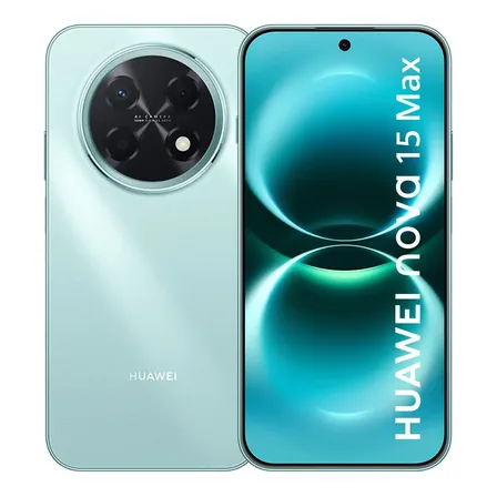 Smartphone Huawei Nova 15 Max 8gb+256gb Câmera Ryyb Ultra Nítida De 50 Mp Corpo Extra Durável Super Bateria De 8.500 Mah Tela Oled Vívida De 6,84 Botão X Ciano Lago