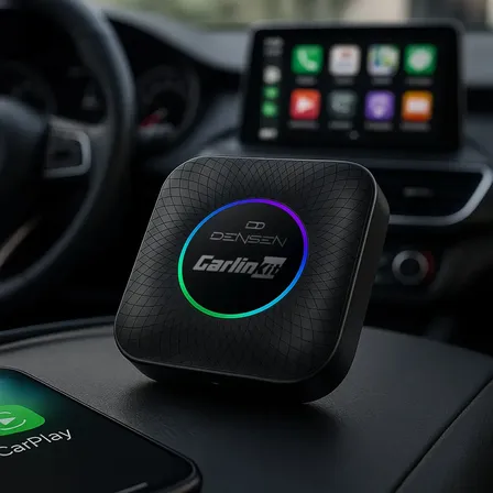Carlinkit Streaming Box 8gb + 128gb Carplay Android Auto Sem Fio Adaptador Wireless Car Play Preto De Voz