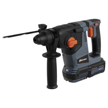 Martelete Perfurador Rompedor Profissional Brushless Ancora Tools 2.6j Com Bateria E Maleta Azul Claro / Laranja