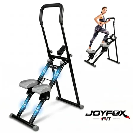 Simulador De Escada Caminhada Para Casa Dobrável Para Ginásio Em Casa Cor Preto/Cinza Joyfox Fit