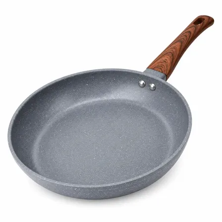 Frigideira Cerâmica Antiaderente 24cm Nanocerâmica Granito Premium Alumínio Reforçado Cabo Soft Touch Panela Gourmet Cozinha Profissional Cooktop Fogão Gás Elétrico Indução Vitrocerâmico Fácil Limpeza