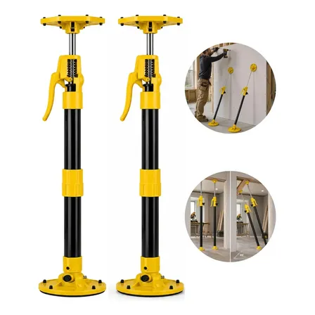 Kit 2 Suporte Telescópico Terceira Mão Móveis Drywall Marcenaria 59cm 40kg