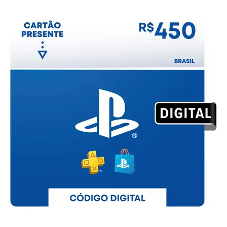 Sony Playstation Store Gift Card R$ 450 (digital)