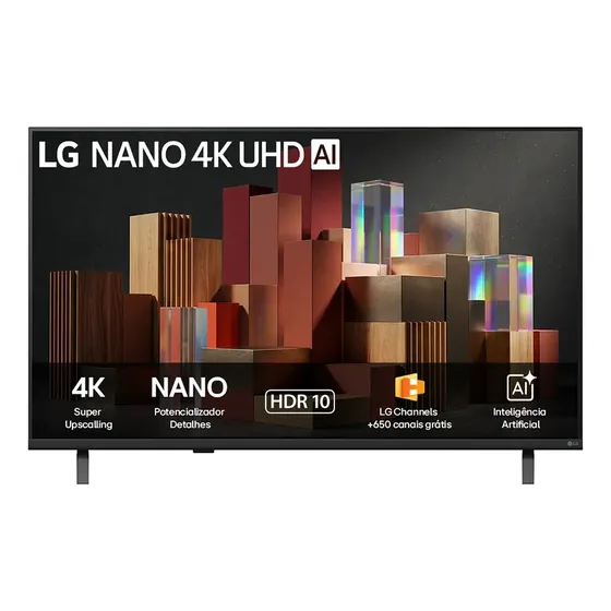 Smart TV LG 55'' 4K Ultra HD NANO AI Webos 26 55UN85C HDR10 Bluetooth Wi-Fi Google Cast