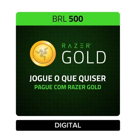 Razer Gold Digital R$ 500 (digital)