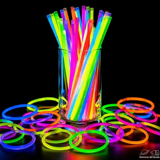 Pulseira Neon Kit 100 Unidades Festa Balada Neon Adereços Fluorescente Led Show Luz Brilho Casamento