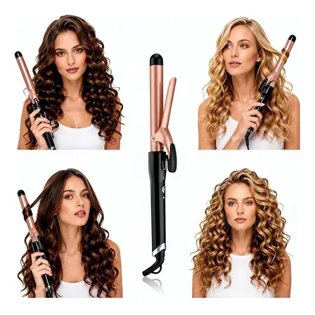 Modelador De Cachos Barril Babyliss Cerâmica Profissional Preto 127/220v