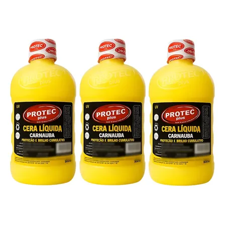 Kit 3 Cera De Carnauba Proteção E Brilho Para Carro/moto