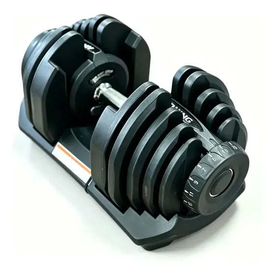 Halteres Reguláveis Adking 40kg Para Treino Fitness Preto