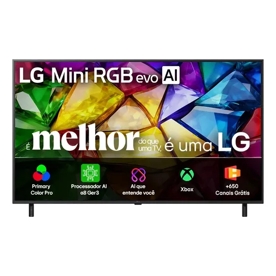 Smart TV 4K 55" LG Mini RGB evo AI MRGB85 2026