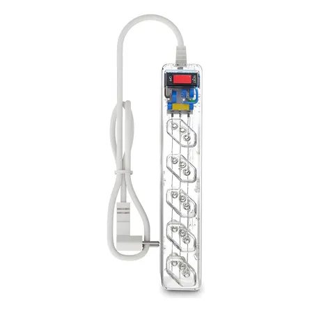 Clamper Proteção Contra Raios E Surtos Filtro De Linha - Transparente 5 - 1 M 127/220v
