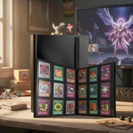 Fichário Álbum Para Cartas Pokémon - 480 Cartas Pasta Otug, Pasta para Cartas TGC, MTG, Presente Criativo para Menino e Menina, Livro de Coleção Cartas Jogo Pacote Organizador Game King Fichário Álbum