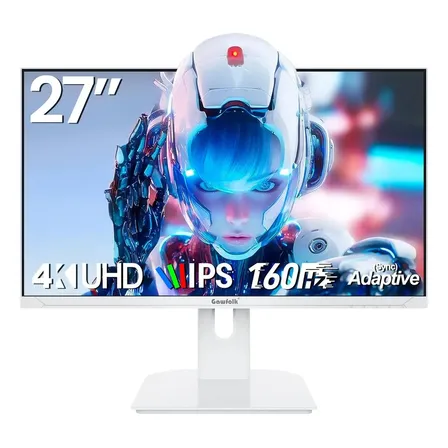 Monitor Gamer Gawfolk 27 4k Uhd Ips 160hz Branco Hdmi Dp 127/220v