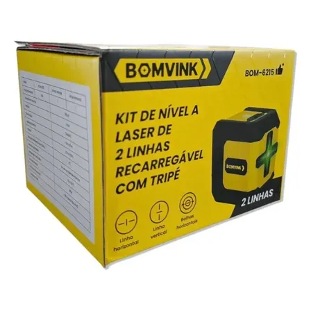 Nível A Laser 2 Linhas Recarregável Profissional