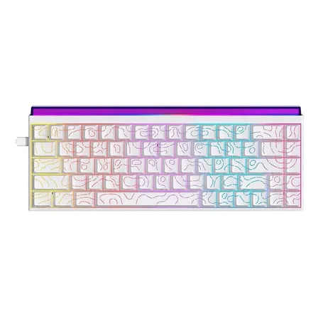 Teclado Mecanico Ajazz Nk68, Rainbow, Switch Vermelho