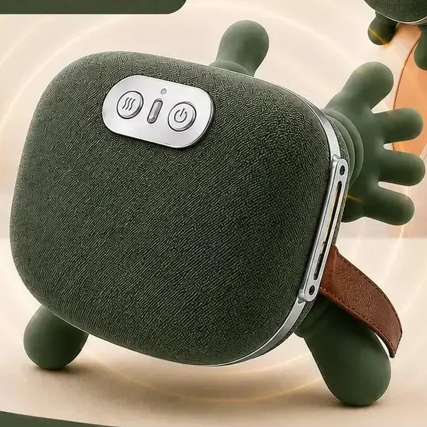 Massageador Maozinha Pescoço Elétrico Com Aquecimento Ombros Lombar Costas Cervical Portátil Recarregável USB-C Massagem Profunda Tedy cc