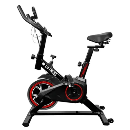 Bicicleta Ergométrica Spinning Vermelho Profissional Liftness SP50VM Silenciosa