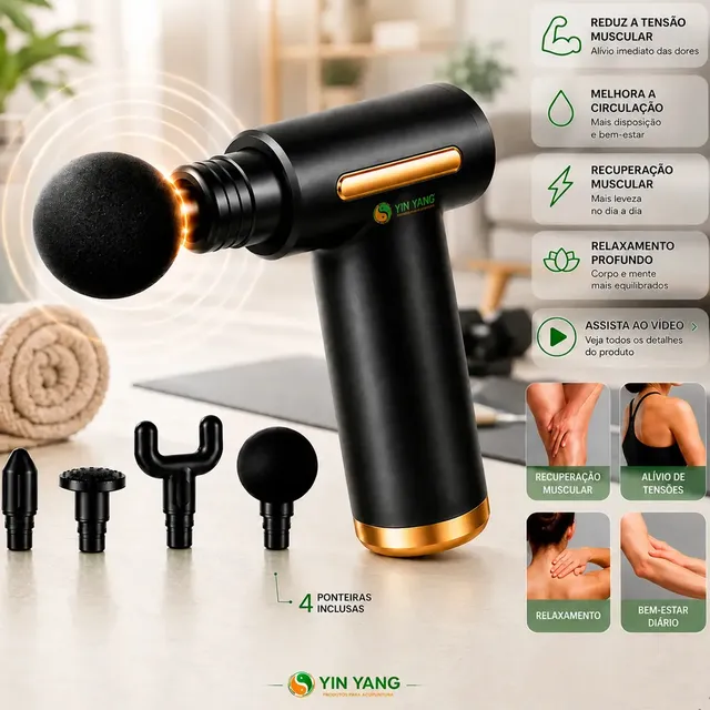 Massageador Corporal Pistola Pescoço Aquecimento Elétrico Masajeador Massageador Pês Lombar Panturrilha Mão Pescoço Cabeça Costas Coluna Pernas Ombros Cervical - Aparelho massagem Portátil Preto