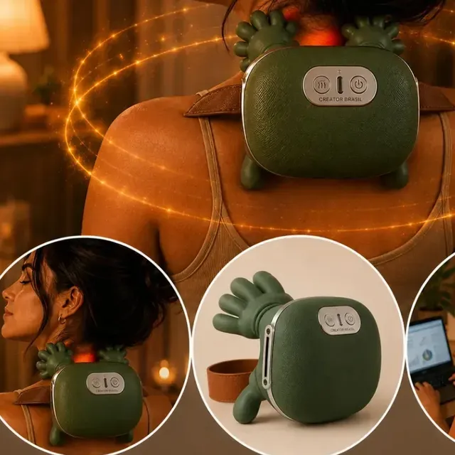 Massageador Mãozinha 3D Creator Brasil Elétrico e Sem Fio com Aquecimento