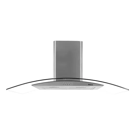 Exaustor Depurador De Cozinha Philco Glass Pco90g Aço Inoxidável De Parede 90cm X 35.3cm X 50cm Prateado 127v