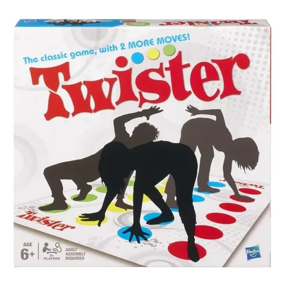 Jogo de Festas, Twister - Movimentos Inovadores, Jogo de Equilíbrio, 2 Jogadores ou Mais - A partir de 6 Anos