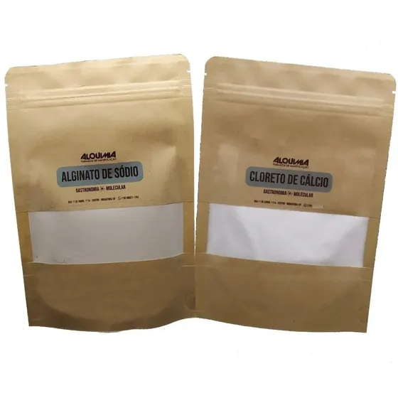 Alginato De Sódio 100g + Cloreto De Cálcio 100g -gastronomia
