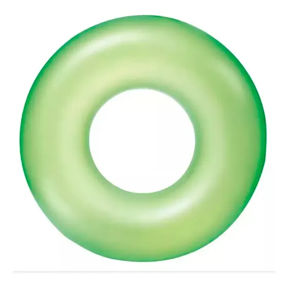 Boia Inflável Redonda Verde Neon Plástica 76cm - Mor