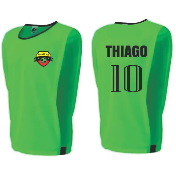 Kit 10 Coletes Personalizado Escudo, Nome E Número Numerado
