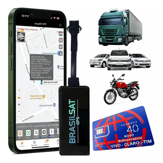 Rastreador Bloqueador Veicular Com Aplicativo + Chip M2m !!