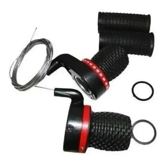 Alavanca Cambio Grip Shit 18 Velocidades Com Manopla Bike