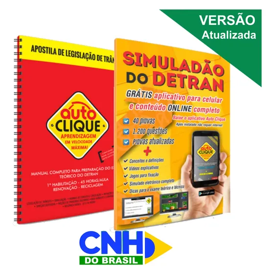 Manual De Trânsito E Apostila De Provas Detran Cnh Do Brasil