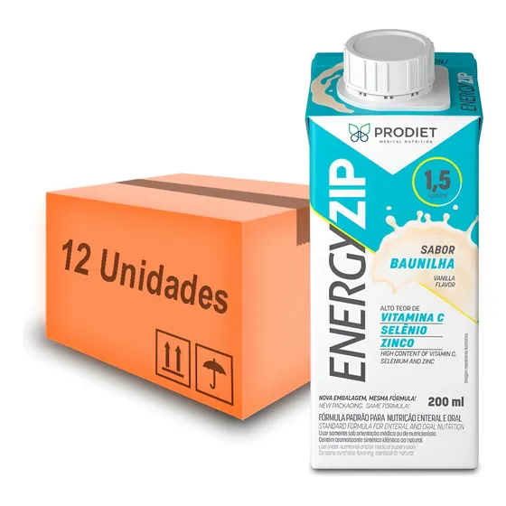 Energyzip Baunilha 200ml - Prodiet Kit Com 12