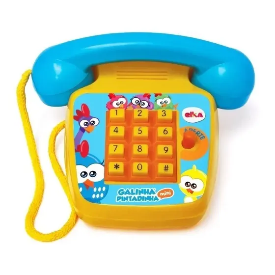 Telefone Galinha Pintadinha Foninho Infantil Musical - Elka