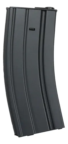 Magazine M4 Hi Cap 300 Bbs Preto Metal Airsoft Hicap
