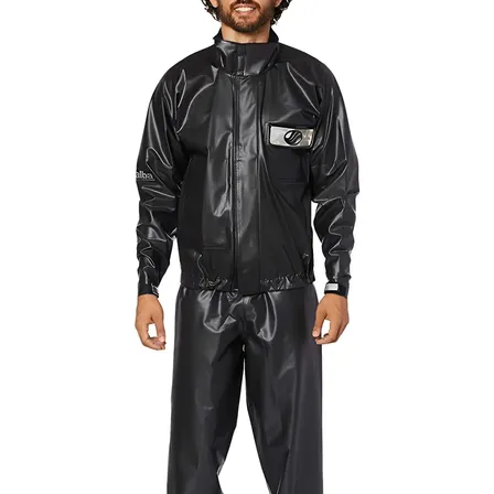 Capa De Chuva 100% Impermeável Moto Alba Europa P M G Gg Eg Capa De Chuva Preto Pvc Motocilclista Gg