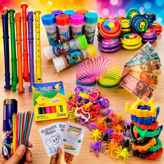 Kit 41 Prendas Festa Junina Brinquedo Barato Brinde Premios