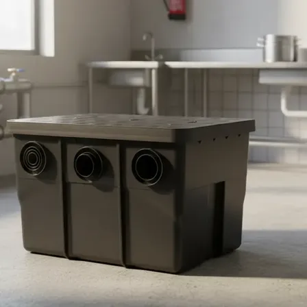 Caixa De Gordura Predial Mallton 250l Para 5 Cozinhas