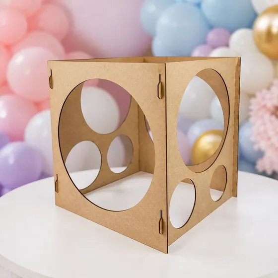Medidor De Balões Bexigas Bolas Balão Mdf Medidas 3a10 Pol
