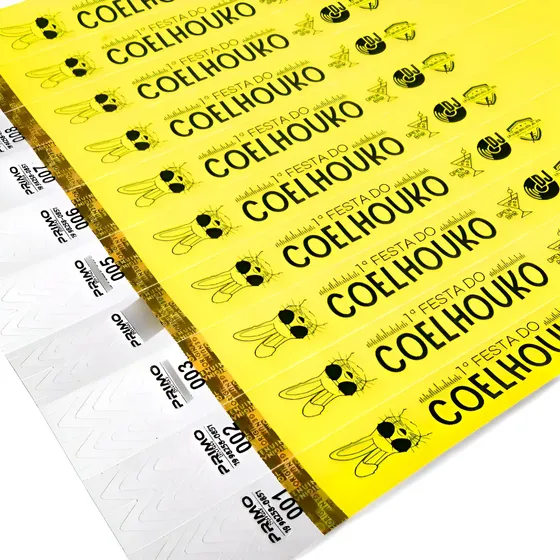1000 Pulseira Identificação Personalizada Festa Vip Eventos