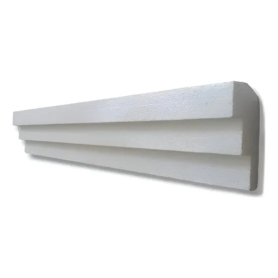 Moldura Forro Isopor Sanca Roda Teto Kit 10 Mts 7cm