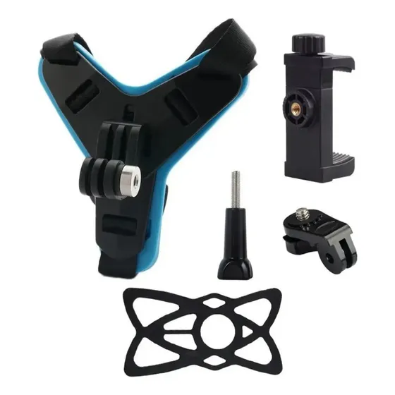Suporte Câmera Celular Gopro Capacete Posição De Queixo