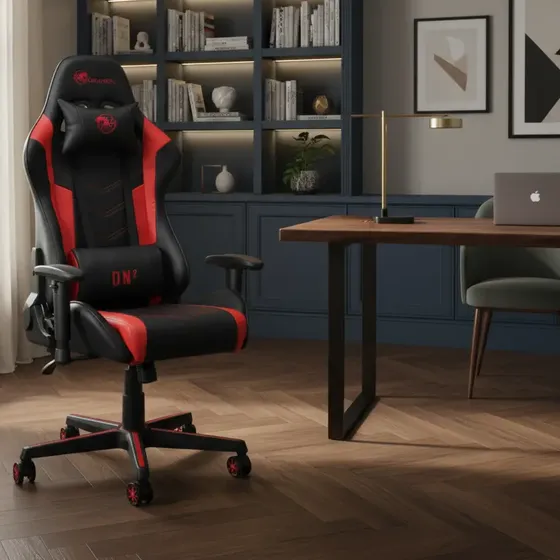 Cadeira Gamer Dn2 Preto E Vermelho Draxen