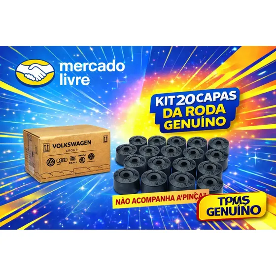 Jogo Com 20 Tampas Parafuso Roda Gol Nivus T-cross Original