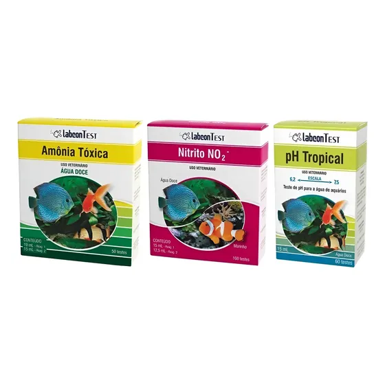 Alcon Kit Teste Para Aquário Doce - Amonia - Nitrito - Ph