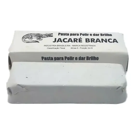 Massa Polimento Jacaré Branca Inox Aluminio Motor Tanque 400