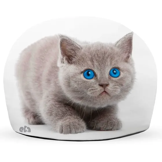 Peso De Porta Gatinho Cinza Gato Decorativo Quarto Sala Top