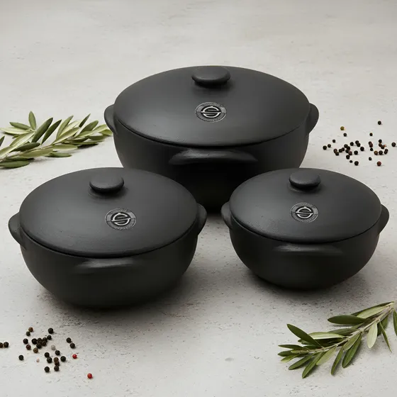 Conjunto De Panelas De Barro Capixaba Para Feijoada 0,00,01