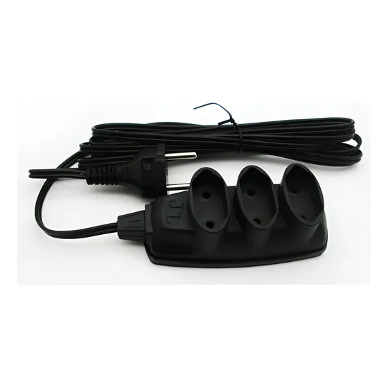 Kit 02 Extensões Elétrica Tomada Cabo Bivolt 3 Saídas 3mts